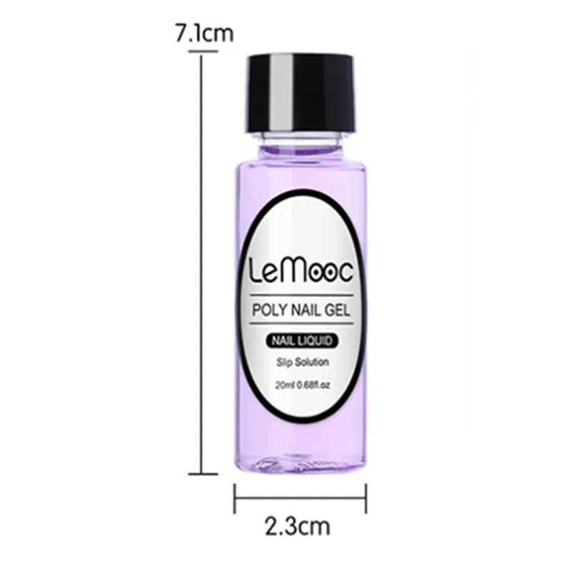 

500 Bottle 20ml Gel Liquid Slip Solution Quick Builder Gel Nails Permanent Clear Acrylic Nail Art Extension Gel Tools 2021 Hot