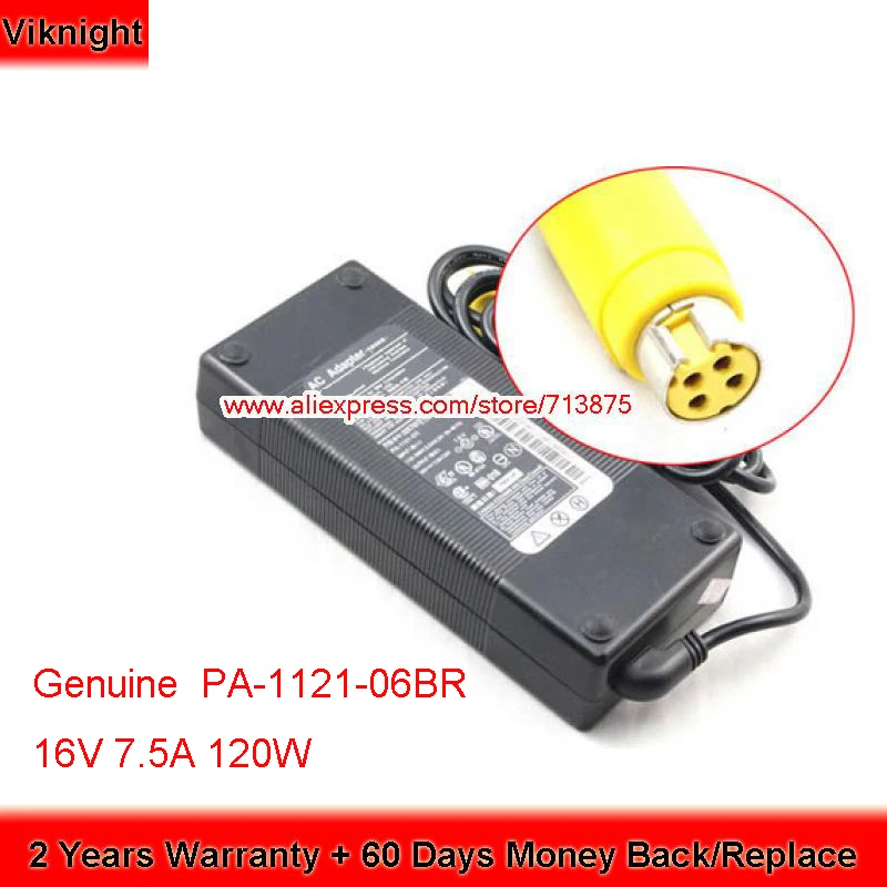 

Оригинальное быстрое зарядное устройство 120 Вт 16 В 4838 А, адаптер переменного тока для IBM Thinkpad G40 G41 Anyplace Kiosk 1121 PA-1121-061 PA--071
