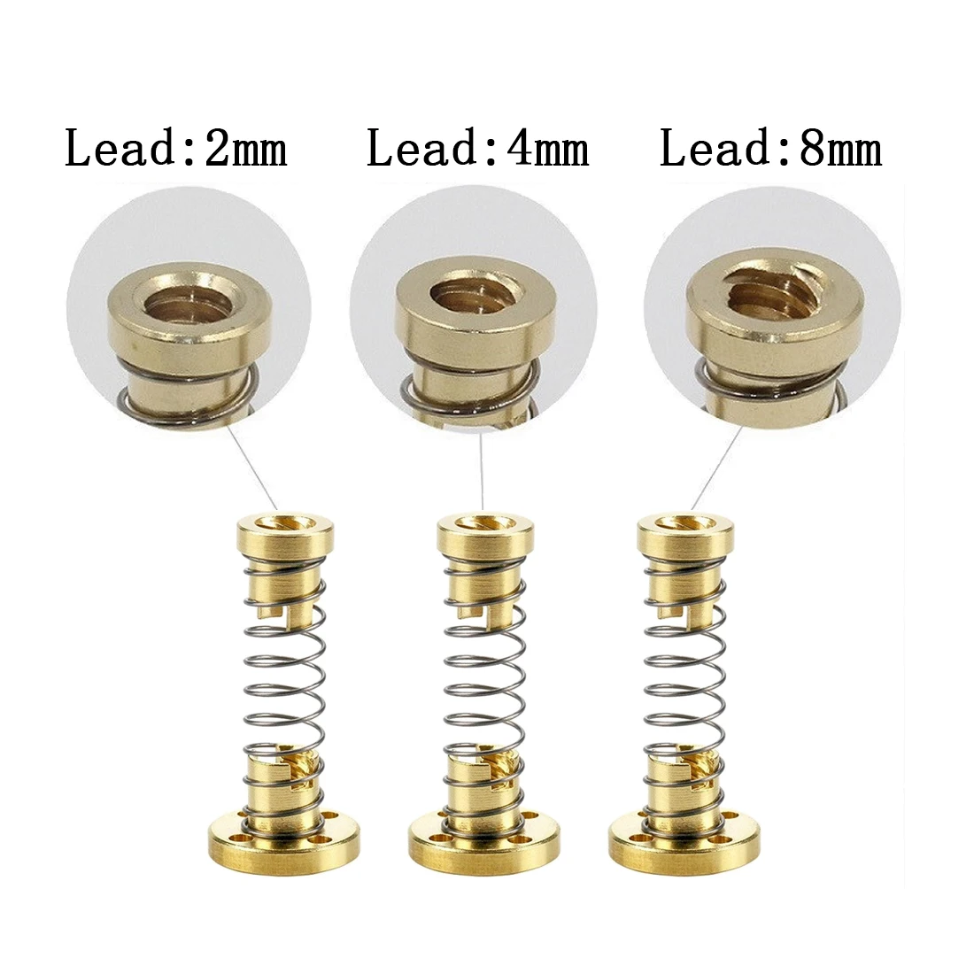 3Д принтер T8 анти ресницы пружинная гайка для свинцовых резьбовых штоков