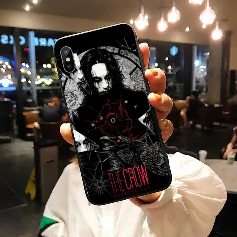 

America TV The Crow pattern Phone Case for iPhone 11 12 pro XS MAX 8 7 6 6S Plus X 5S SE 2020 XR