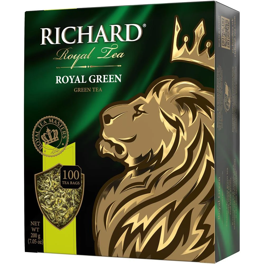 Чай Richard &quotRoyal Green&quot зеленый 100 пакетиков |