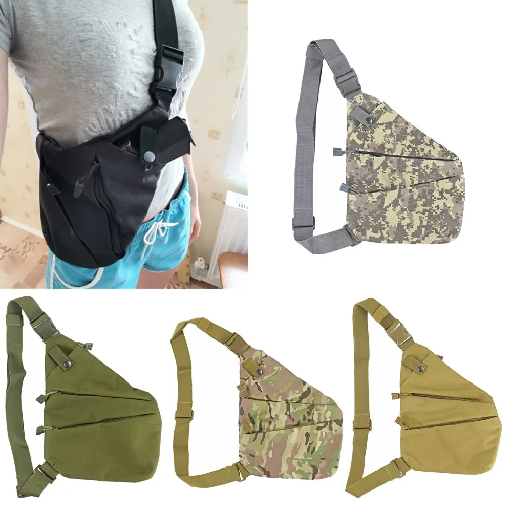 

Tactical Concealed Storage Gun Bag Holster Left Right Nylon Shoulder Bag Anti-theft Bag Chest Multifunctional Hunting Bag