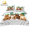 BlessLiving Dog Bedding Set St. Patrick's Day Summer Bed Cover Green Hat 3D Duvet Cover Lucky Shamrocks Bed Set for Holiday Gift 1