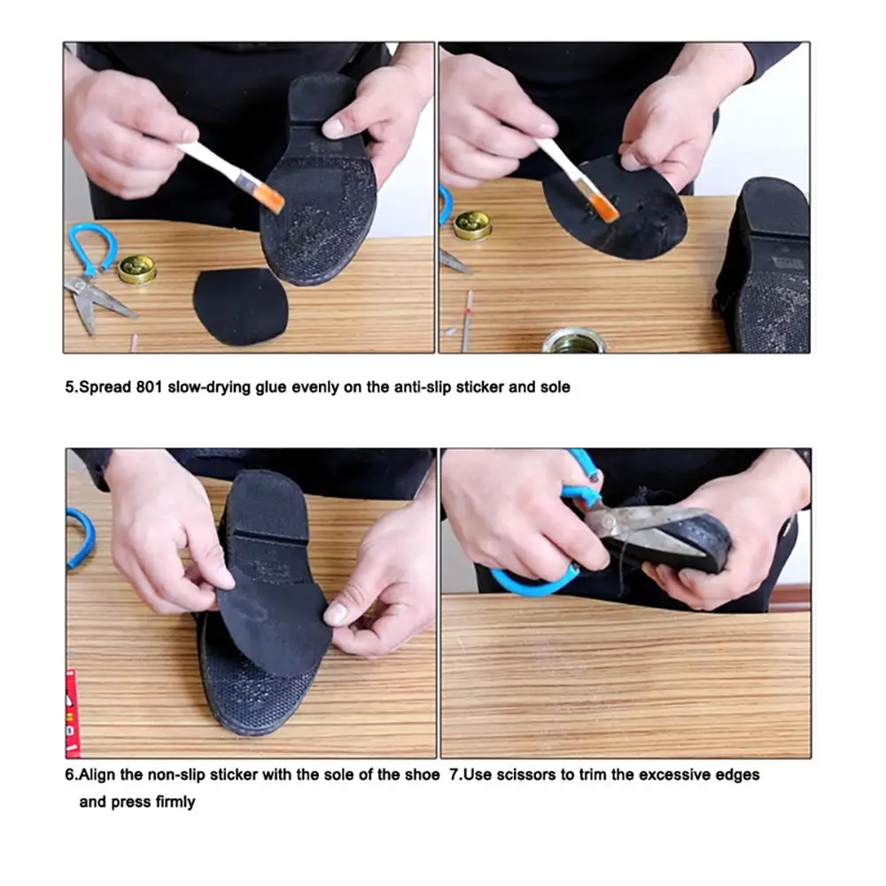 Replaceable Rubber Shoe Soles Repair Outsole Insoles Men Women Shoes Anti Slip Wearable Pads Repair Patch Sheet  Mat Shoes Pads