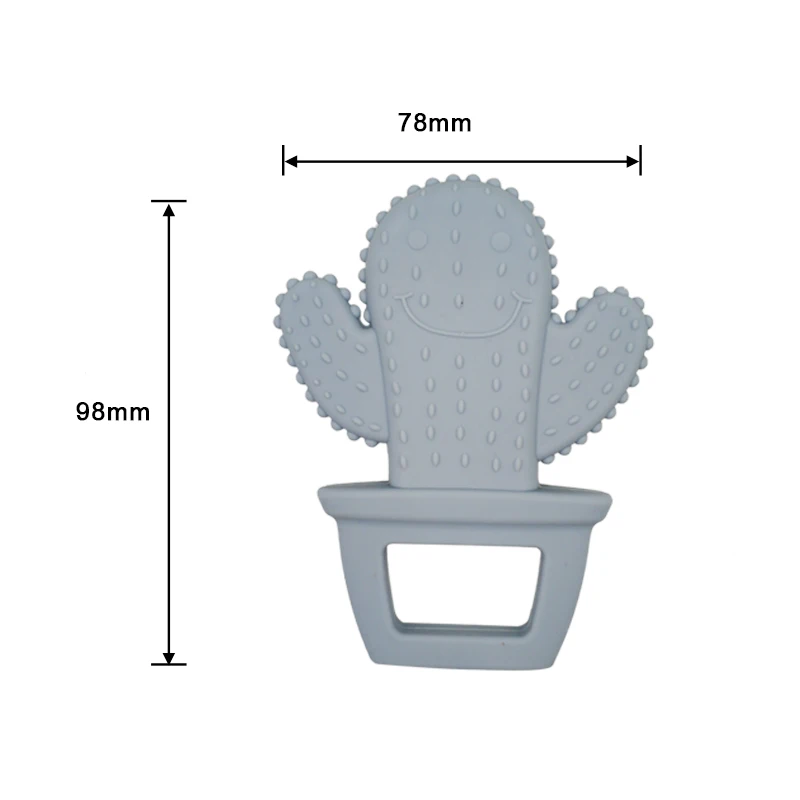 Детский силиконовый Прорезыватель для зубов сделай сам милый однотонный С