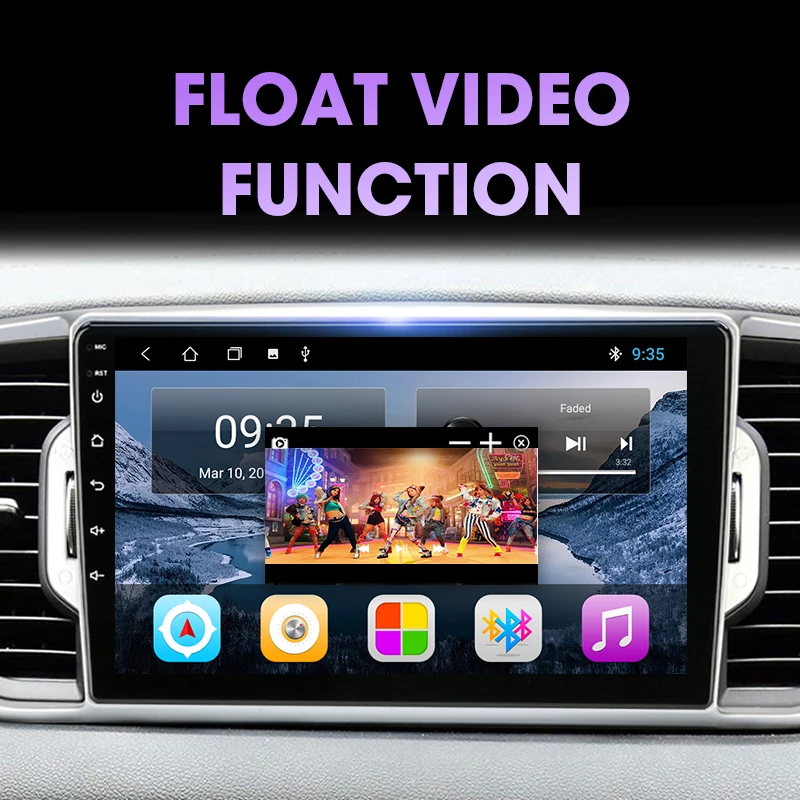 Автомобильный Радио Jansite Android 9 0 для KIA sportage 2016-2018 мультимидиа видео сплит-экран