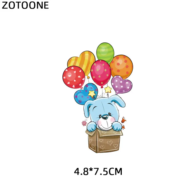 ZT1591 ZOTOONE Мультяшные наклейки с животными для железной передачи одежды DIY аксессуары футболки Платья моющиеся теплопередачи H - Цвет: ZT1591