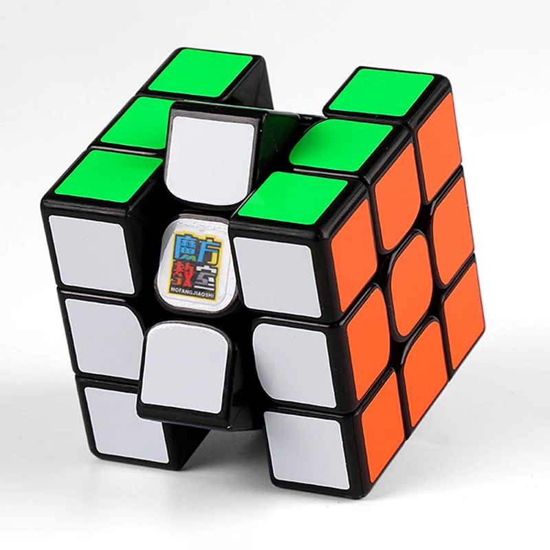 Черный MoYu MF3RS3 3x3x3 куб магический куб V3 черный или без наклеек Mofangjiaoshi 3 слоя Головоломка Куб игрушки для детей - Цвет: Черный