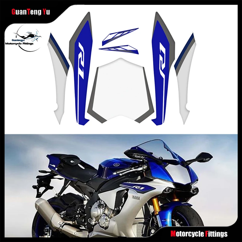 

New Motorcycle Sticker Waterproof Protection Fairing Shell Reflective Decal Decorative For Yamaha YZF R1 2015 2016 2017 2018