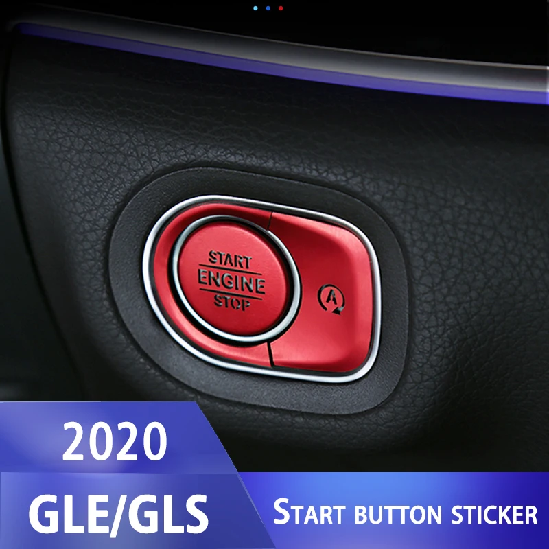 For 2020 Mercedes-Benz GLE GLS Ignition Device Sticker Ignition Decoration Sticker Mercedes-Benz Start Button Sticker Interior