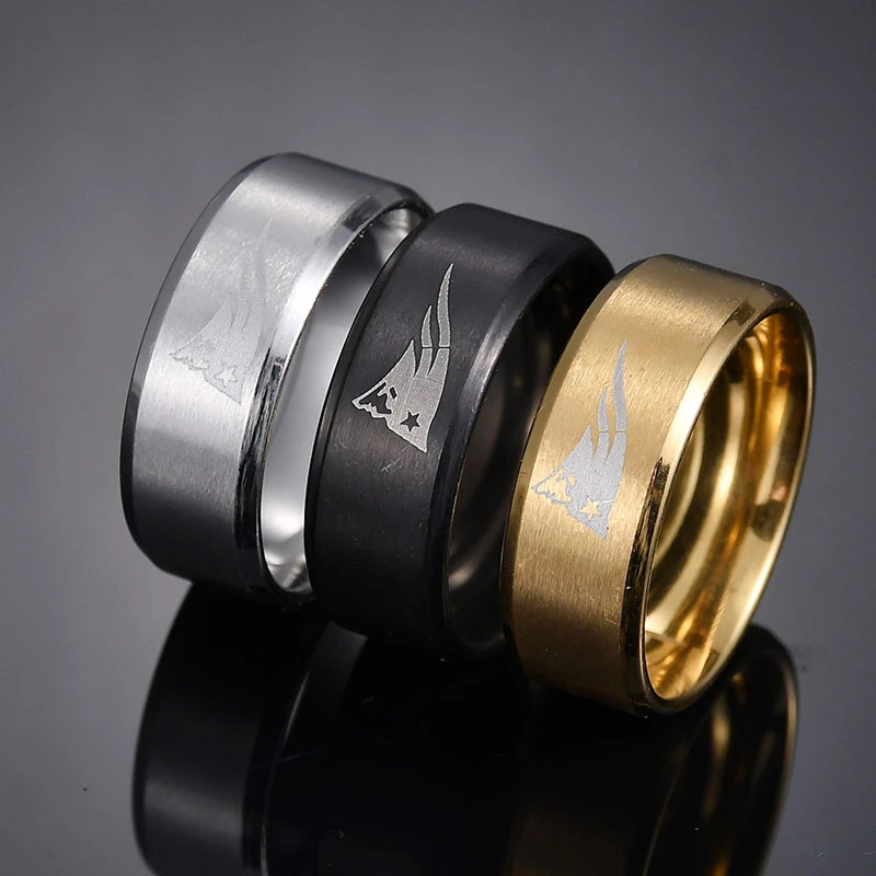 Новый Регби энтузиастов Нержавеющая сталь кольца для мужчин и женщин новый