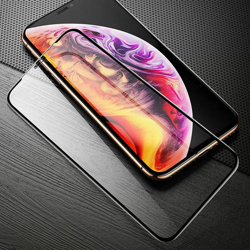 

HOCO 2019 for Apple iPhone 11 pro Max X XS Max XR HD Tempered Glass Film Screen Protector Full Protective Cover + install tool