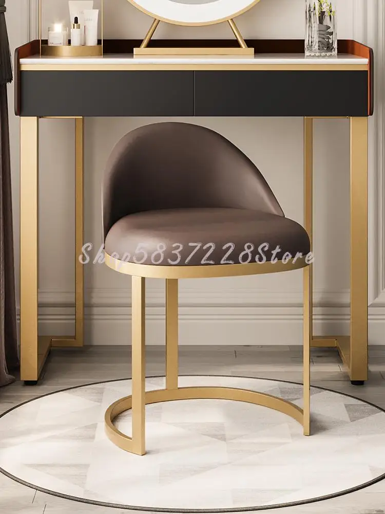 Светлый роскошный туалетный стул для спальни современный простой скандинавский