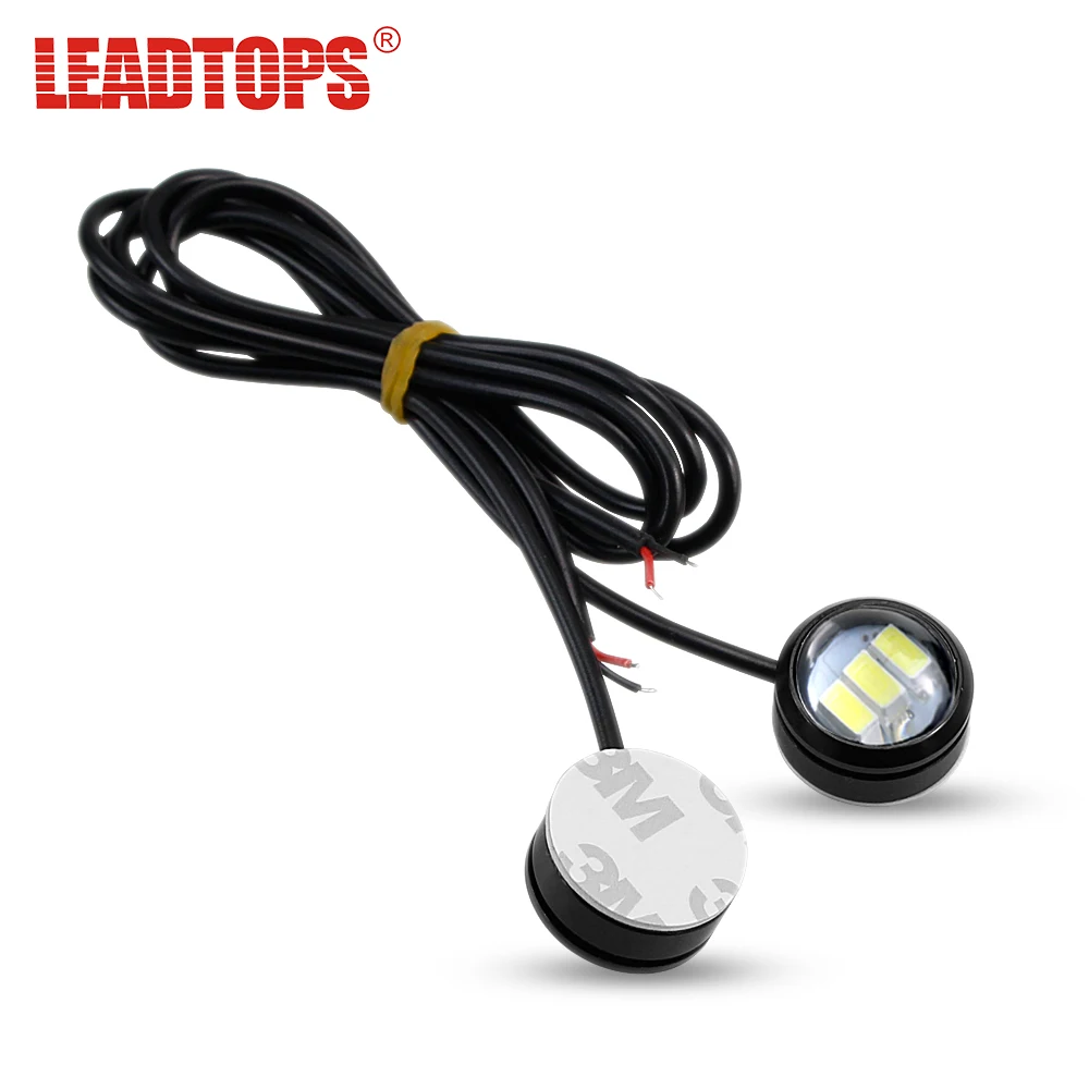 LEADTOPS 10 шт. дневной ходовой светильник для автомобиля-Стайлинг DRL автомобильные лампы 12 В 5730 Eagle Eye 3 SMD СВЕТОДИОДНЫЙ Автомобильный светильник для всех автомобилей CC