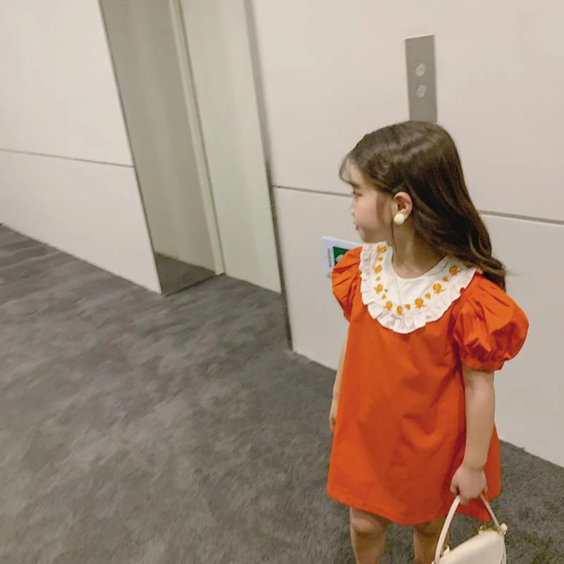 Платье для девочек детское платье с вышивкой милая детская одежда маленьких