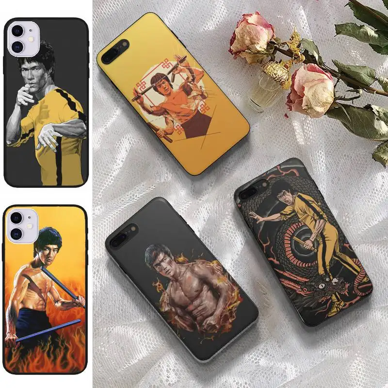 

Bruce Lee Chinese Kung Fu Hero Phone Case Fundas Shell Cover For Iphone 6 6s 7 8 Plus Xr X Xs 11 12 13 Mini Pro Max