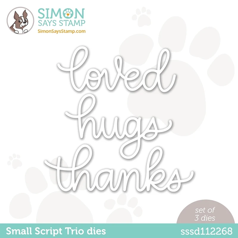 

JC Cutting Dies hugs loved thanks Letters Scrapbooking Dies Cut Craft Stencil Background Handmade Card Make Model Template Decor