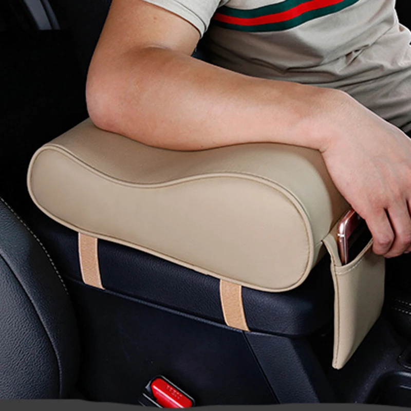 2019 Artificial leather car armrest / cushion for Toyota Camry Corolla RAV4 Yaris Highlander/Land Cruiser/PRADO Vios Vitz/Reiz