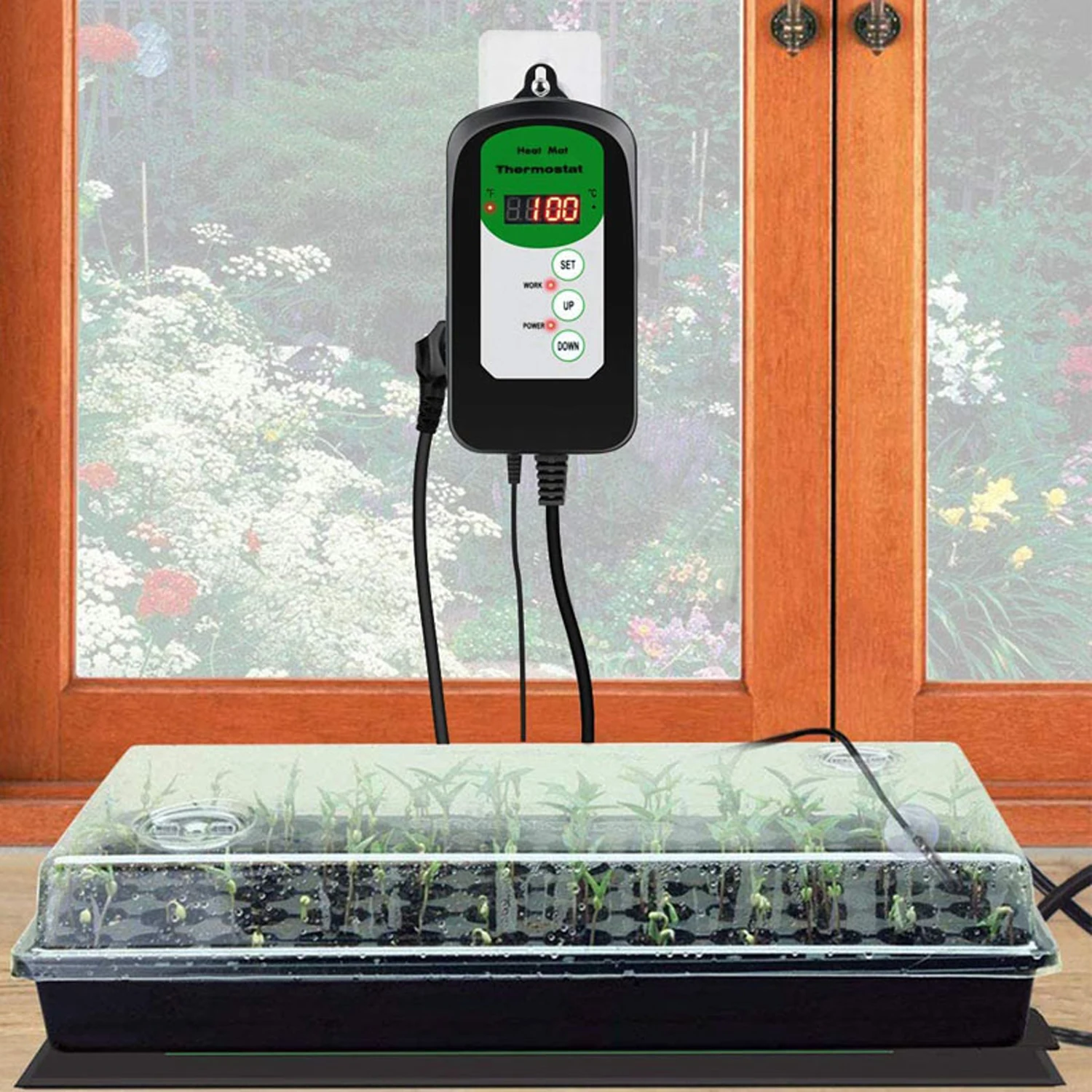 

Digital Temperature Control Sensor Regulator Heating Plant Reptile Temperature Control Instrument Temperature Controller Heating