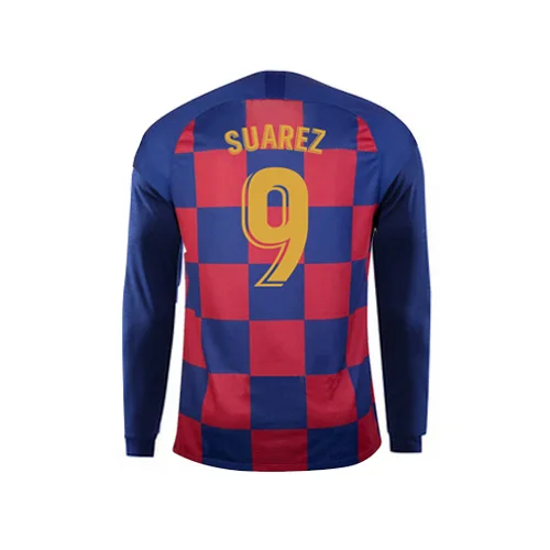/ Messi Camiseta, модная мужская одежда, футболка Griezmann, S-2XL, Barcaed de Jong Home, топы с длинными рукавами, Джерси - Цвет: 1920 Home Print