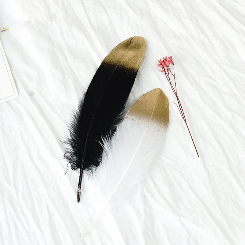 Красивый спрей золото натуральное гусиное перо DIY Ловец снов материалы ремесла