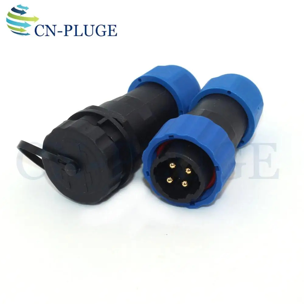 SP20 Тип 4 контактный Водонепроницаемый разъем Открытый пылезащитный