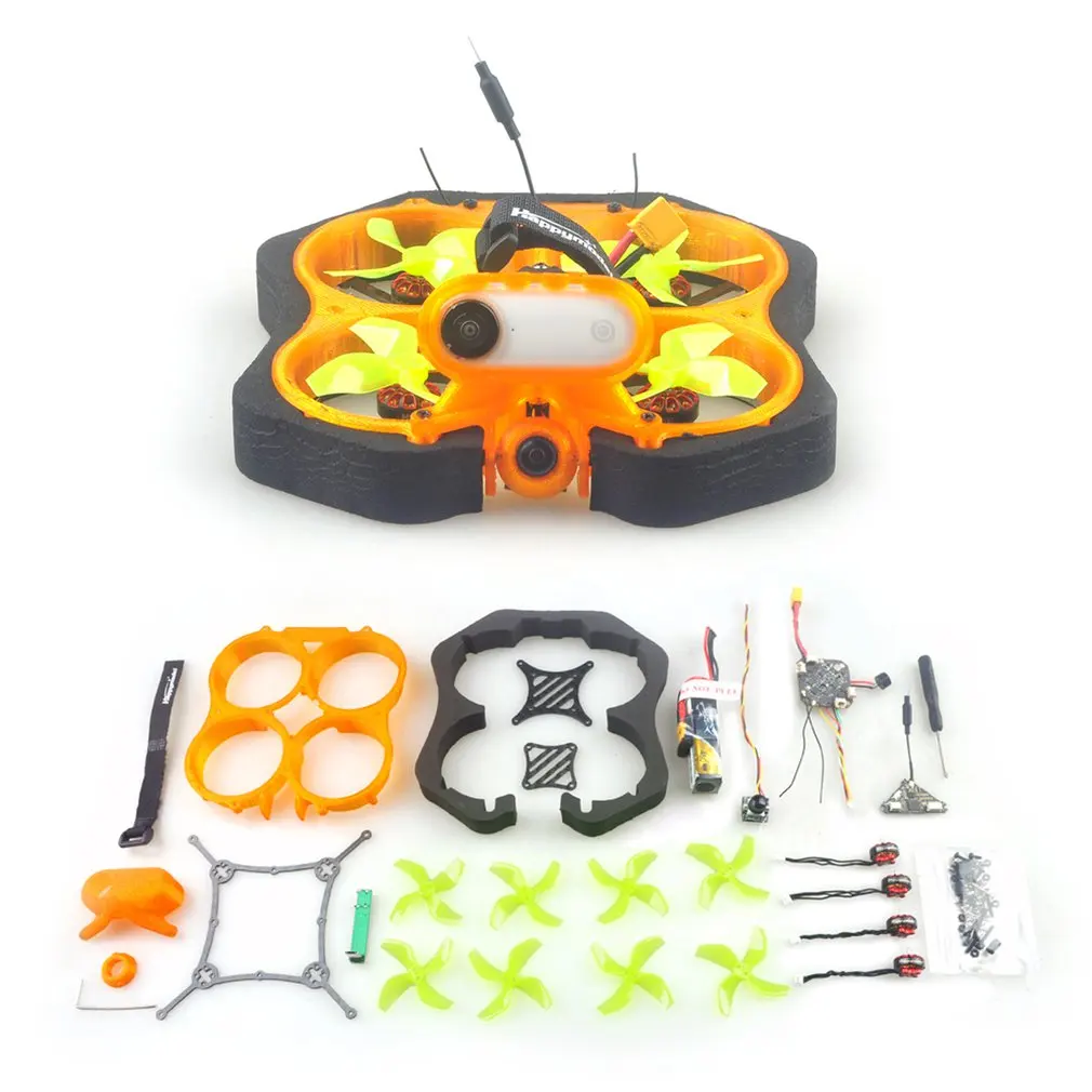 

HappyModel CINE8 CrazyF411 PRO 20A 400mW Caddx 1200TVL EX1202.5 KV8000 2-3S 85mm Brushless Cinewhoop FPV DIY KIT Drone