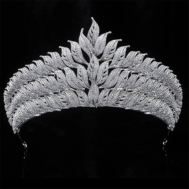 

Luxurious Gorgeous shine Zircon CZ Stone Tiaras for Queen Wedding Crown Bridal Pageant Prom Hair Jewelry Accessories