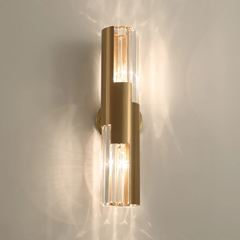 

Postmodern Style Bedroom Wall Lamp Bedside Living Room Corridor Aisle Nordic Minimalist Design Creative Crystal Lighting Fixture