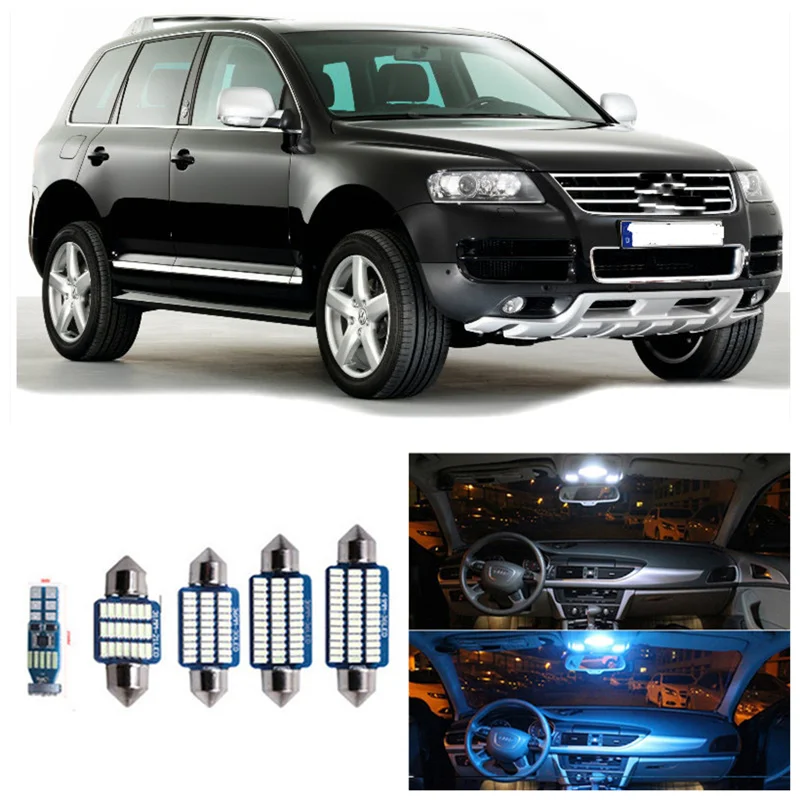 22 шт. белые светодиодные с Canbus салона комплект ламп для Volkswagen VW Touareg 7L 7LA 7L6 7L7