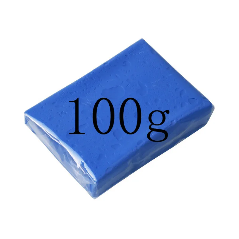 100g Автомобильный Стайлинг 100/180 г, автомобильный очиститель на основе глины, удаляет грязь, волшебный синий 100 г/180 г, чистящая щетка для автомобиля, уход за стиральной машиной - Цвет: 100g