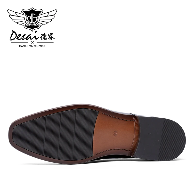 Мужские туфли Броги из натуральной воловьей кожи Desai повседневная Свадебная