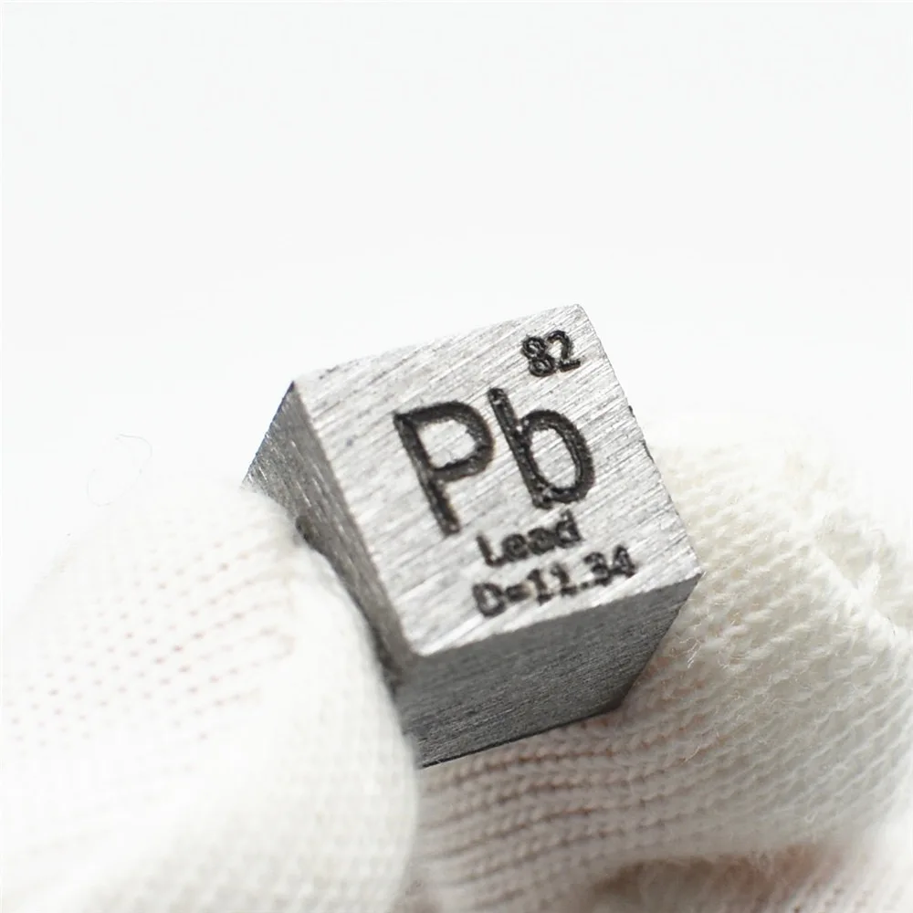 

Free shipping 5pcs & 10pcs 99.99% purity Pb carved element periodic table 10mm cube with 11.3g Lead ingot / pellet / block