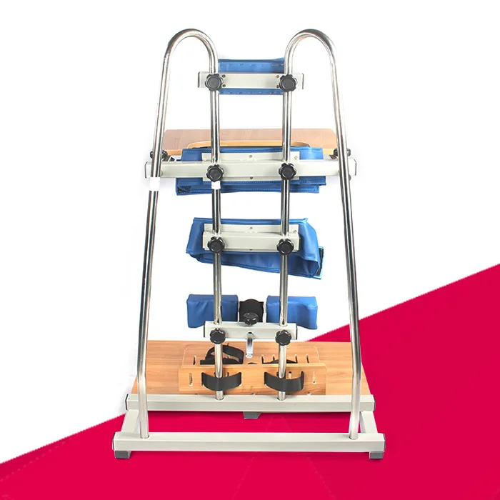 

Injured disabled cerebral palsy children with leg exercise rehabilitation equipment home medical stand