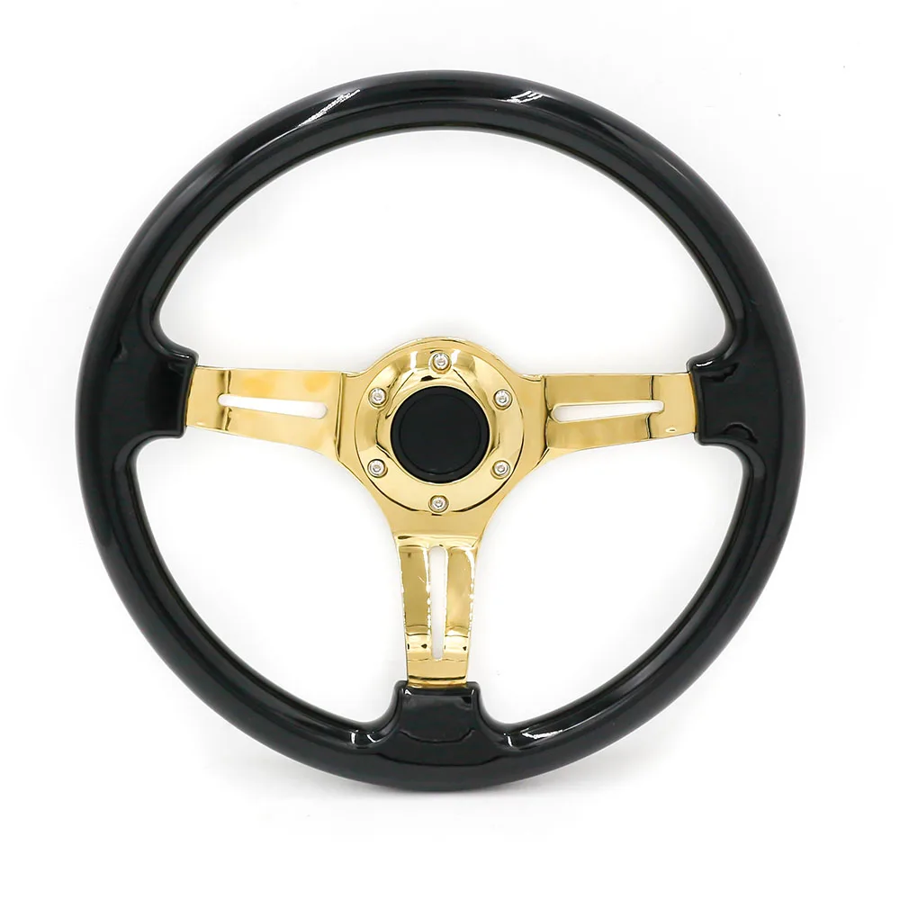 Универсальный Автомобильный руль из АБС пластика 350 мм 14 дюймов 6 отверстий