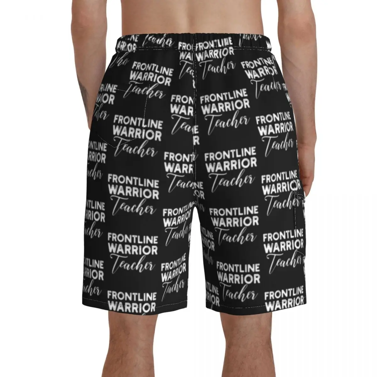

Warrior Board Shorts Men Bathing Swimming Trunks Polyester Funny Swim Trunks