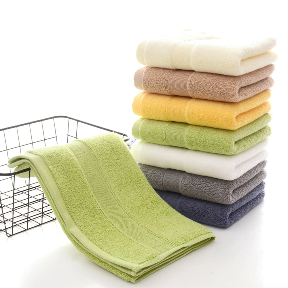 

Pure Cotton Thickened 130g 32-strand Sbsorbent Wash Towel Cosiest Face Towel for All Skins for Spa, Sports, Bath 35X75CM