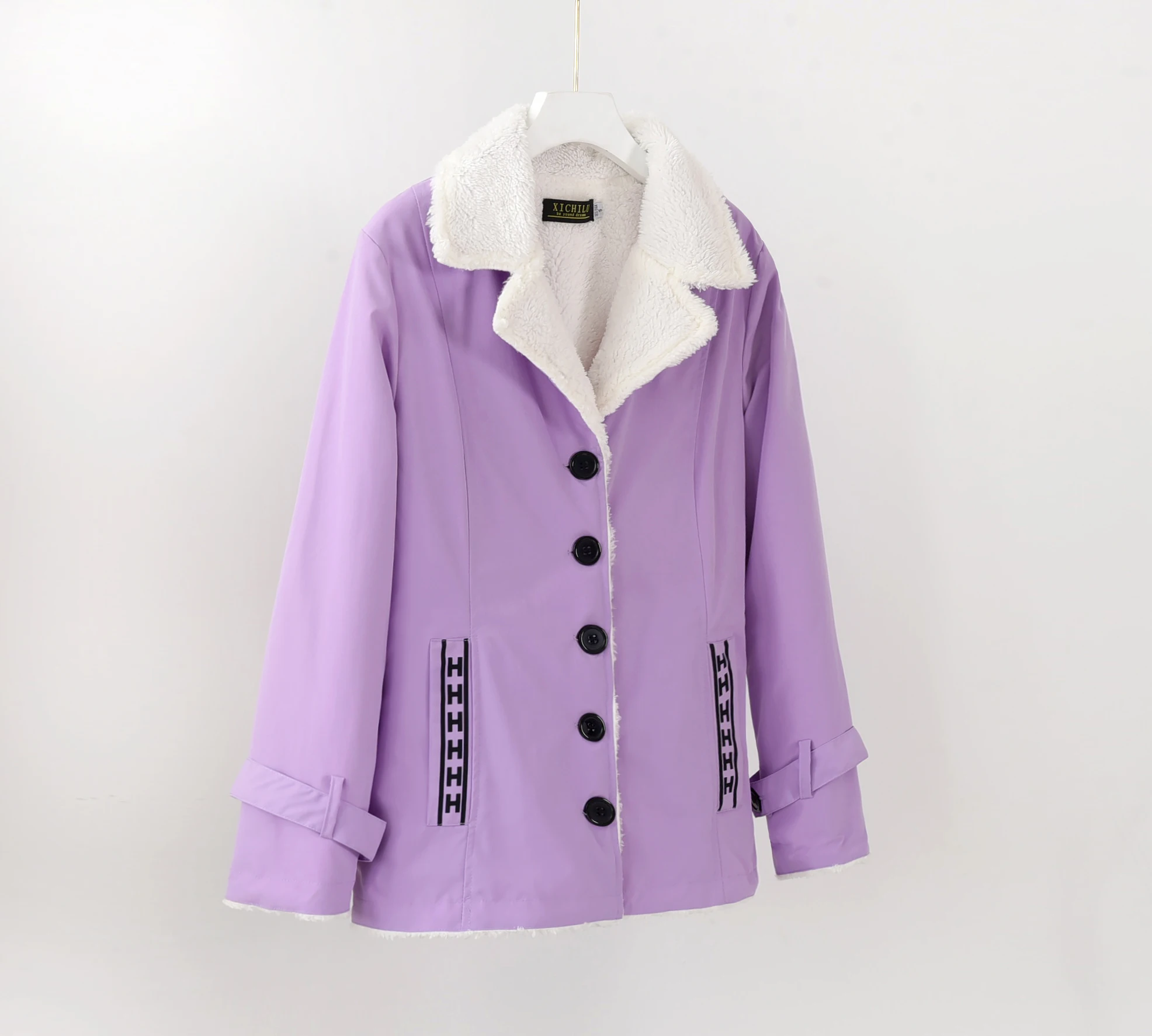 Размера плюс бархатная Толстая теплая хлопковая куртка и зимняя женская одежда