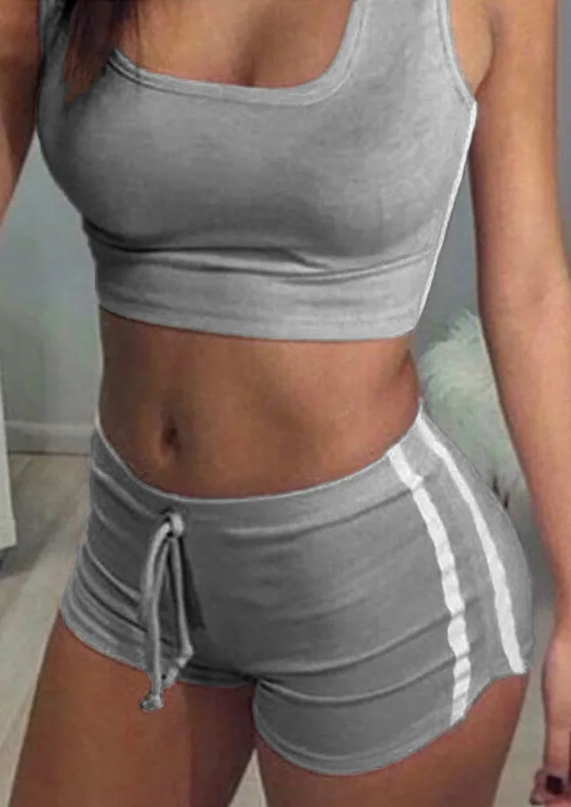 

Sexy Women 2PCS Yoga Set Female Sleeveless Tank Top Bra Fitness Shorts Running Gym Sports Clothes Suit