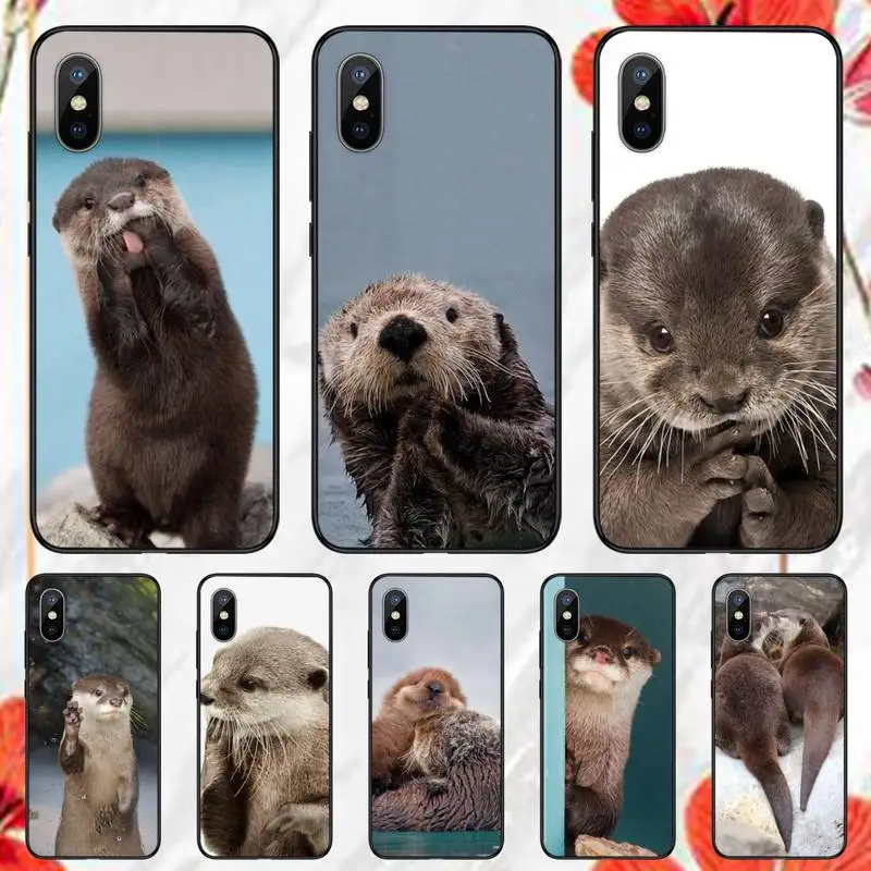 

Animal otter Phone Case for iPhone 11 12 mini pro XS MAX 8 7 6 6S Plus X 5S SE 2020 XR