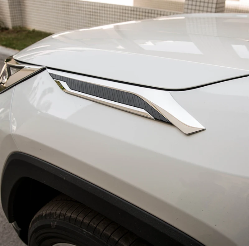 Светодиодный светильник для Toyota RAV4 хромированный на переднюю головку из АБС