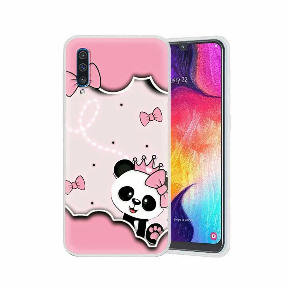 

Case For Samsung Galaxy A51 A71 A21s A31 A41 A11 M31 M30s Translucent Soft Matte Phone Cover Shell Super Cute Panda