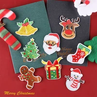 christmas day patches patch for clothes thermal stickers fabric thermo stickers sequins van gogh embroidered appliques dresses