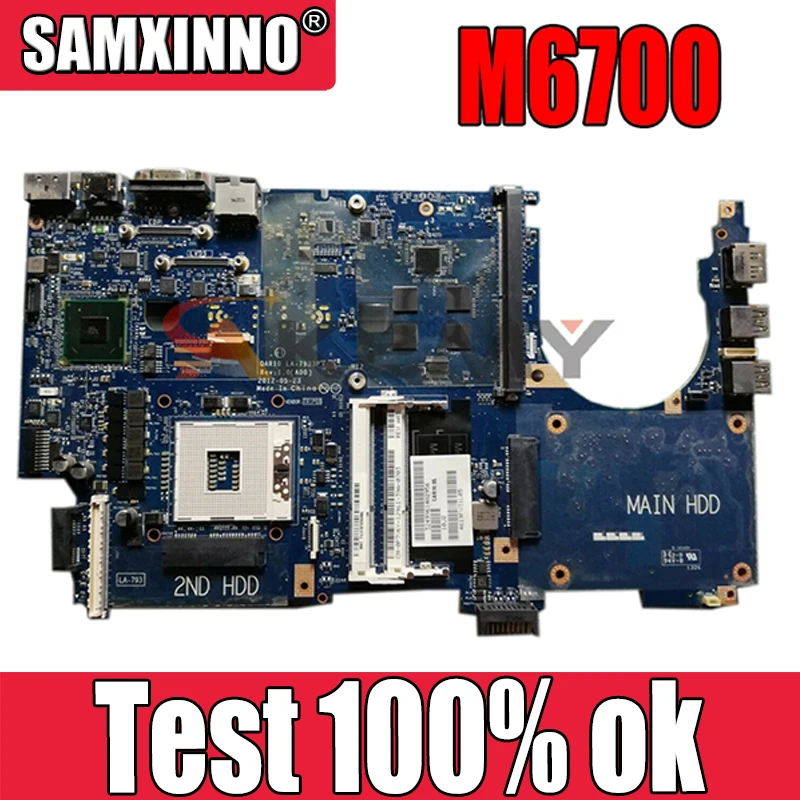 

Laptop motherboard For DELL Precision M6700 Core SLJ8A CN-0P7V6Y 0P7V6Y QAR10 LA-7933P 100% working