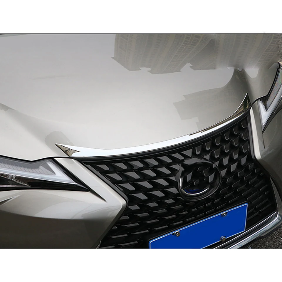 ABS Хромированная передняя решетка бампер капот крышка двигателя отделка