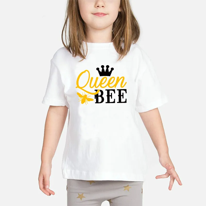 

Baby Girls T shirt Kids Letter Print Clothes 2019 New T-shirts Children White O-Neck Camisetas 2 to 8 Years Toddler Tops