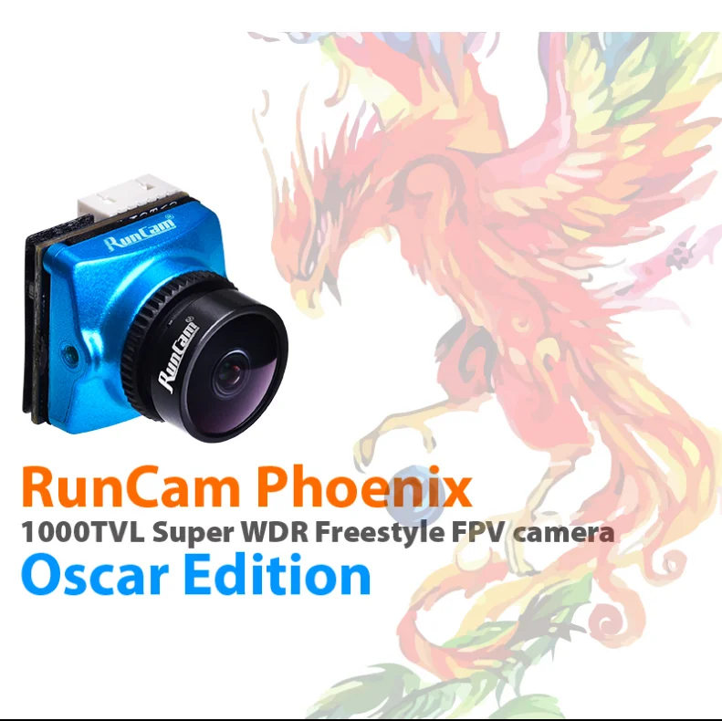 Высокое качество RunCam Phoenix Oscar Edition 1000tvl 1/3 супер 120dB WDR Мини FPV камера Поддержка OSD FC