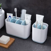 multi function toothbrush draining rack toothpaste holder bathroom shelf kitchen soap clean brush storage rack makeup organizer