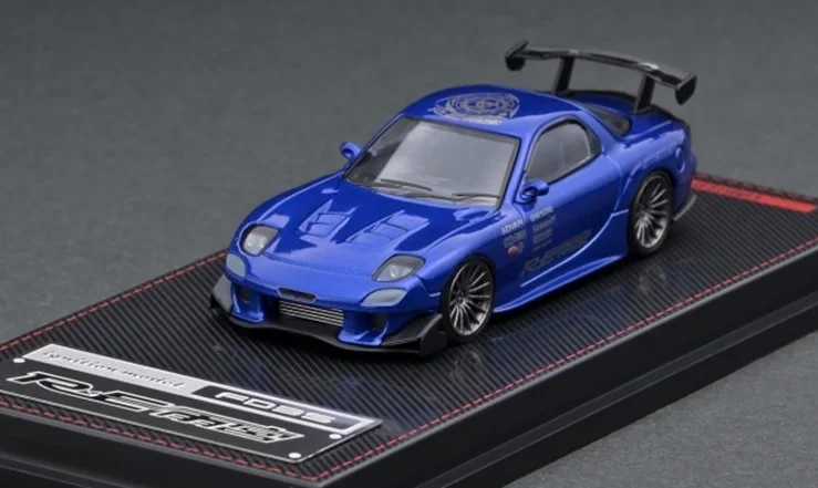 

IG 1:64 Mazda RX-7 (FD3S) RE Amemiya Blue Metallic Diecast Model Car