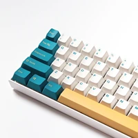 oem profile 127 keys blue keycap pbt double color injection keycaps mechanical keyboard keycap for mx switch